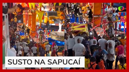 Mulher é atingida por carro alegórico na Sapucaí: 'Vi a morte de perto'