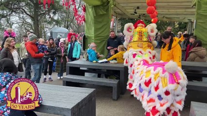 Sheffield Chinese Lion Dance Team at Matlock Bath