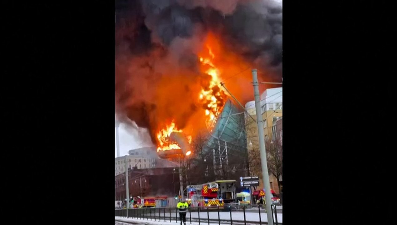 Incendio en Suecia