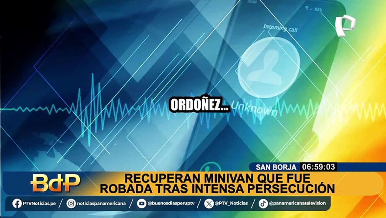 San Borja: recuperan minivan de mujer dedicada a la movilidad escolar