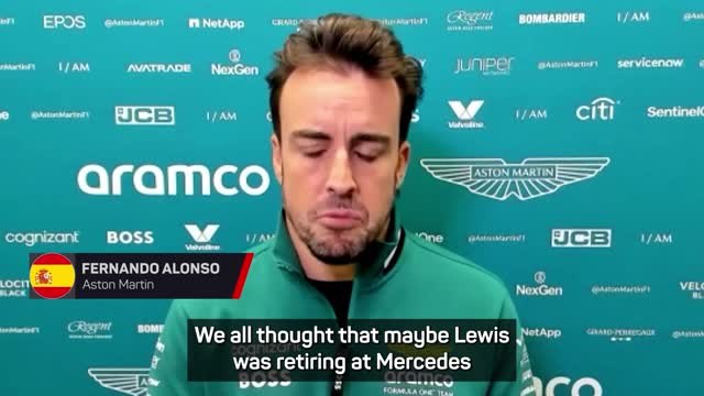 Alonso expected Hamilton to retire with Mercedes