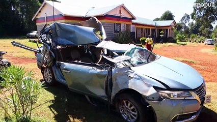 Las imágenes del coche de Kelvin Kiptum tras el trágico accidente