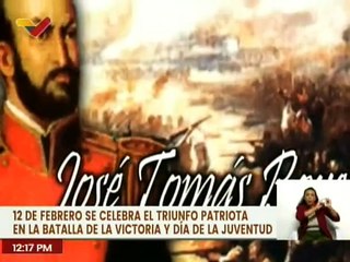 Venezolanos celebran cada 12 de febrero el triunfo de la Batalla de La Victoria