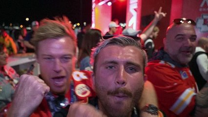 Les supporters des Chiefs célèbrent la victoire au Super Bowl