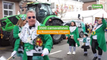 3500 carnavalistes au Rosenmontag d'Eupen