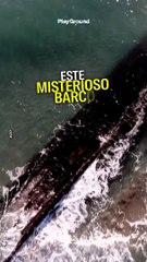 Un barco que naufragó en el siglo XIX apareció en una playa