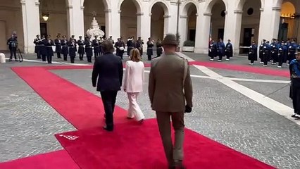 Encuentro del presidente Milei con Giorgia Meloni