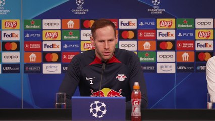 RB Leipzig's manager Marco Rose and Péter Gulácsi preview their UCL last 16 match with Real Madrid