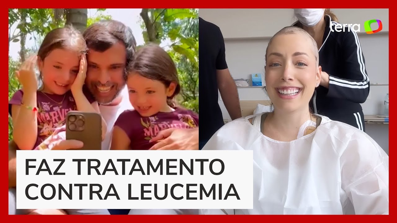 Fabiana Justus mostra reação das filhas ao vê-la pela 1ª vez após raspar o cabelo: 'Que linda'