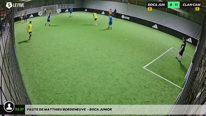 Faute de Matthieu Bordeneuve  - BOCA JUNIOR
