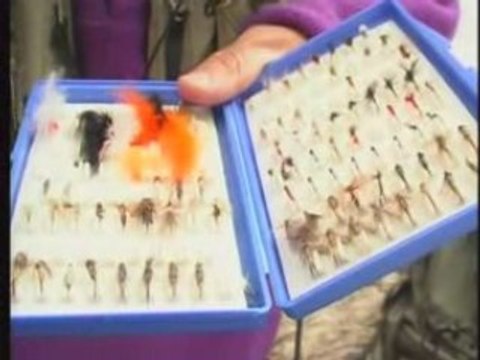 Peche a la mouche en lac de montagne