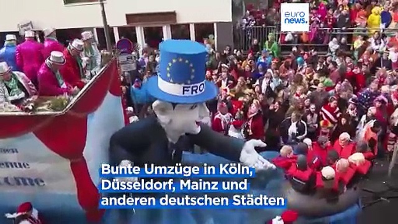 Bunter Karneval in Europa: Politische Satire und schöne Kostüme