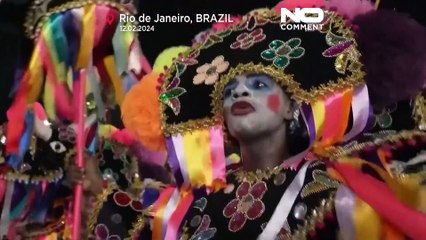 Rio de Janeiro: Karnevaltänzer setzen ein Zeichen für Gerechtigkeit