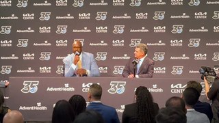 Shaquille O'Neal Reacts to Orlando Magic Jersey Retirement