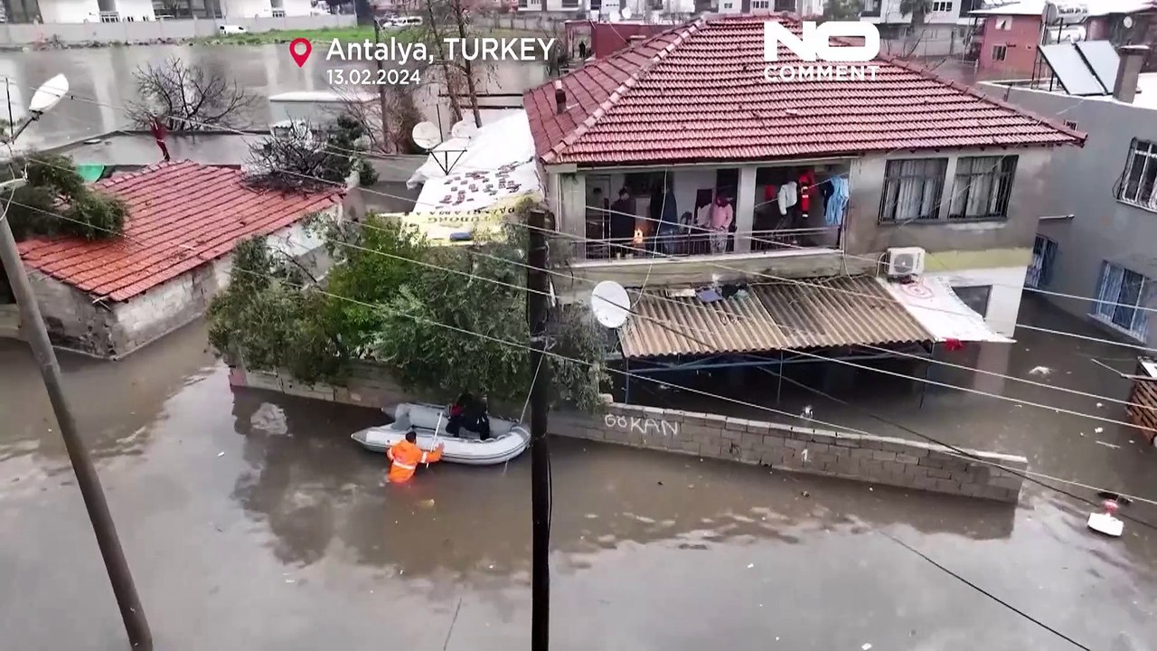 سیل در آنتالیای ترکیه دستکم یک قربانی گرفت