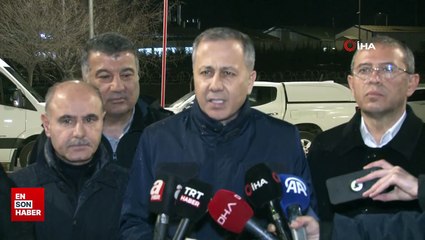 Bakan Yerlikaya, 9 kişinin toprak altında kaldığı maden sahasında açıklamalarda bulundu