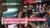 Así sorprendió Kalimba a sus fans en las calles de la CDMX