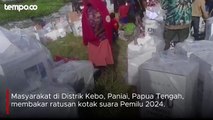 Warga di Papua Bakar Kotak Suara Usai Formulis  C1 Hilang, Begini Penjelasan KPU