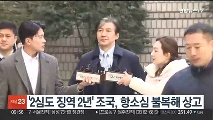 Télécharger la video: '2심도 징역 2년' 조국, 항소심 불복해 상고