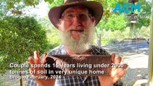 Couple spends 15 years living under 2000 tonnes of soil in very unique home