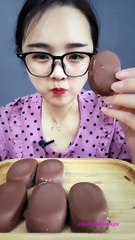 Mukbang/ASMR || Chocolate icecream set