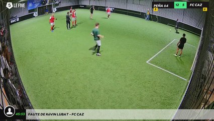 Faute de Kévin Lubat - FC CAZ