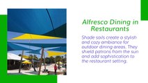 Commercial Applications of Shade Sails Enhancing Outdoor Areas