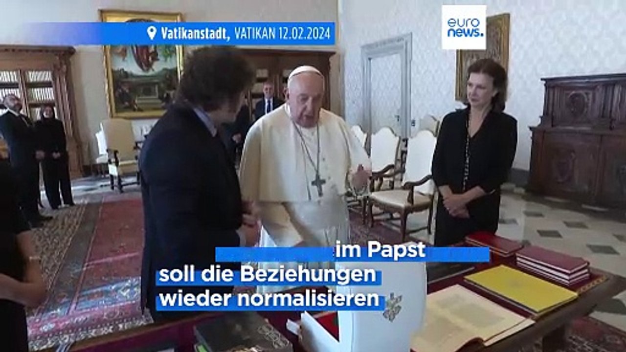 Beziehungen tauen auf: Papst Franziskus empfängt Javier Milei im Vatikan