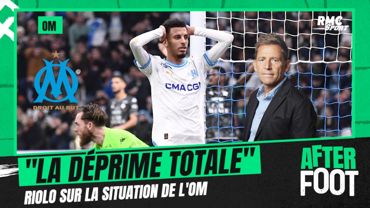 OM : "C'est la déprime totale", Riolo pointe "un gros manque de confiance"