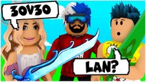 YOUTUBERLAR SAVAŞI 30 VS 30 | ROBLOX BEDWARS | HAN KANAL EKİP