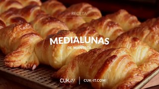 MEDIALUNAS de MANTECA Caseras | Cómo hacer hojaldre - CUKit!