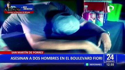 SMP: acribillan a dos hombres cerca a las inmediaciones de un centro comercial