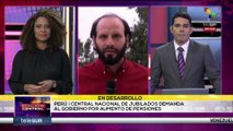 En Perú la Central Nacional de Jubilados exige al Gobierno un aumento de pensiones