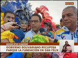 Gobierno nacional recupera el Parque la Fundación en San Félix, edo. Bolívar