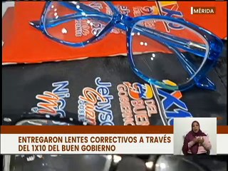 Download Video: Gobernación del edo. Mérida hizo entrega de lentes correctivos a través del Sistema 1x10