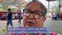 Respaldan en Coatzacoalcos iniciativa de AMLO para garantizar Pensión del Bienestar