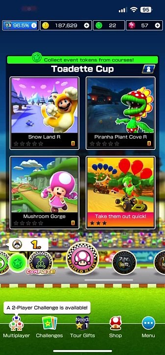 Mario Kart Tour - Toadette Cup Gameplay (Exploration Tour 2024)
