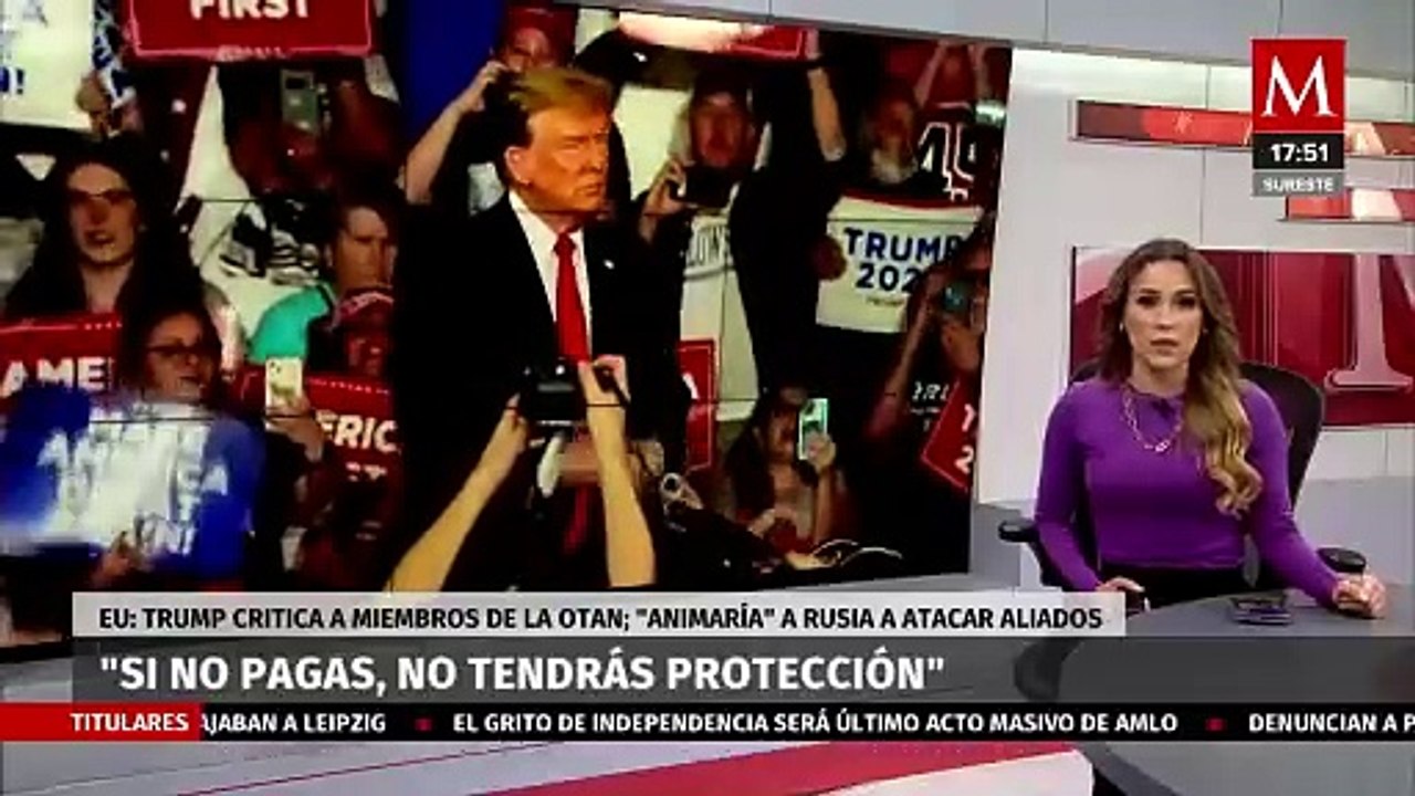 Donald Trump critica a miembros de la OTAN