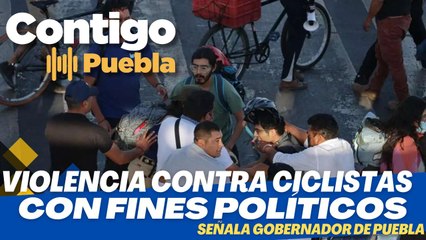 Agresión contra ciclistas en la VíaAtlixcáyotl con fines políticos