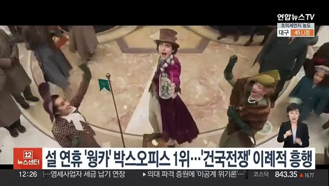 설 연휴 '웡카' 박스오피스 1위…'건국전쟁' 이례적 흥행