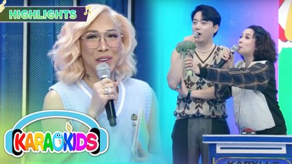 Karylle gives Vice a bouquet | Karaokids