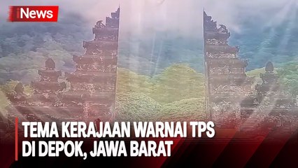 Unik! Tema Kerajaan Warnai 7 TPS di Depok, Jawa Barat