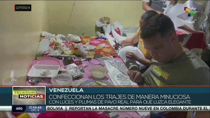 Venezuela: Artesanos trabajan en la confección de los trajes para el Carnaval de El Callao