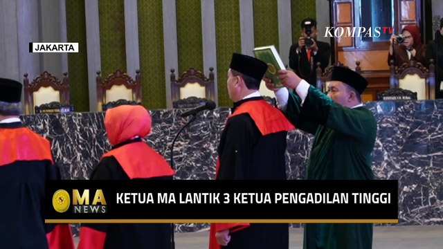 Ketua MA Lantik dan Ambil Sumpah 3 Ketua Pengadilan Tingkat Banding - MA NEWS