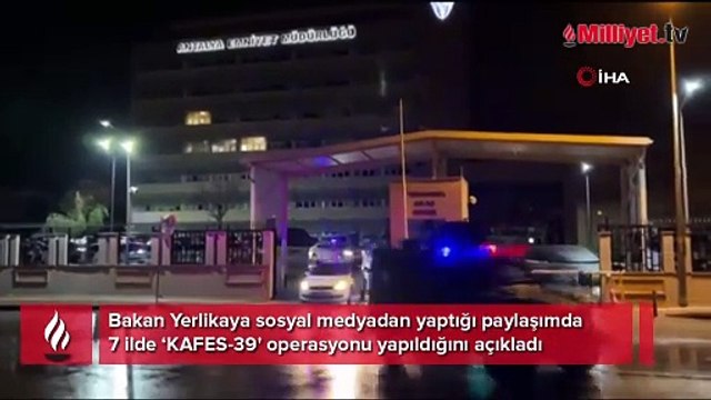 7 ilde ‘KAFES-39’ operasyonu! 7 suç örgütü çökertildi