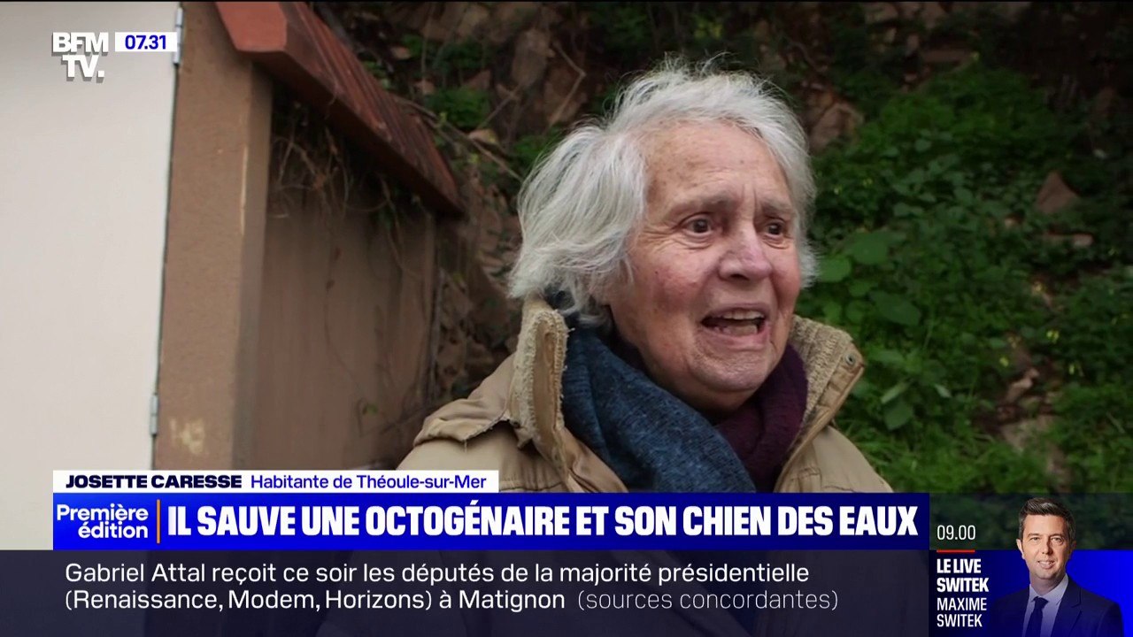 Une octogénaire et son chien sauvés de la noyade par un habitant à Théoule-sur-Mer dans les Alpes-Maritimes