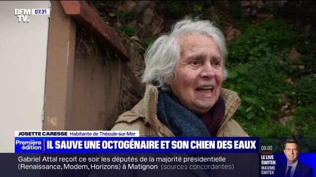 Une octogénaire et son chien sauvés de la noyade par un habitant à Théoule-sur-Mer dans les Alpes-Maritimes