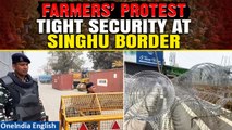 Farmers’ Protest: Tight security at Singhu border ahead as farmers begin the march | Oneindia News