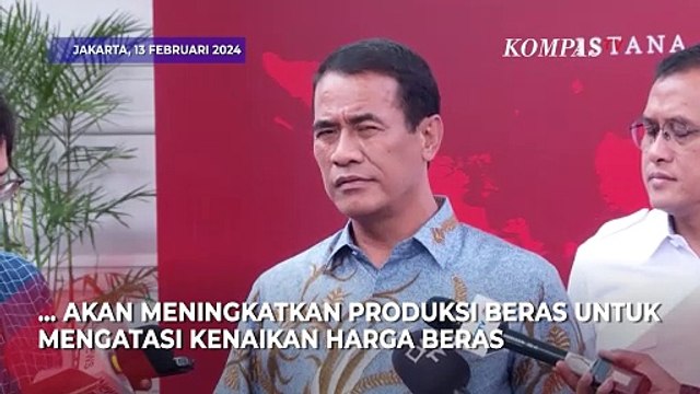 Ditanya Jokowi Solusi Kenaikan Harga Beras, Begini Jawaban Mentan Amran Sulaiman