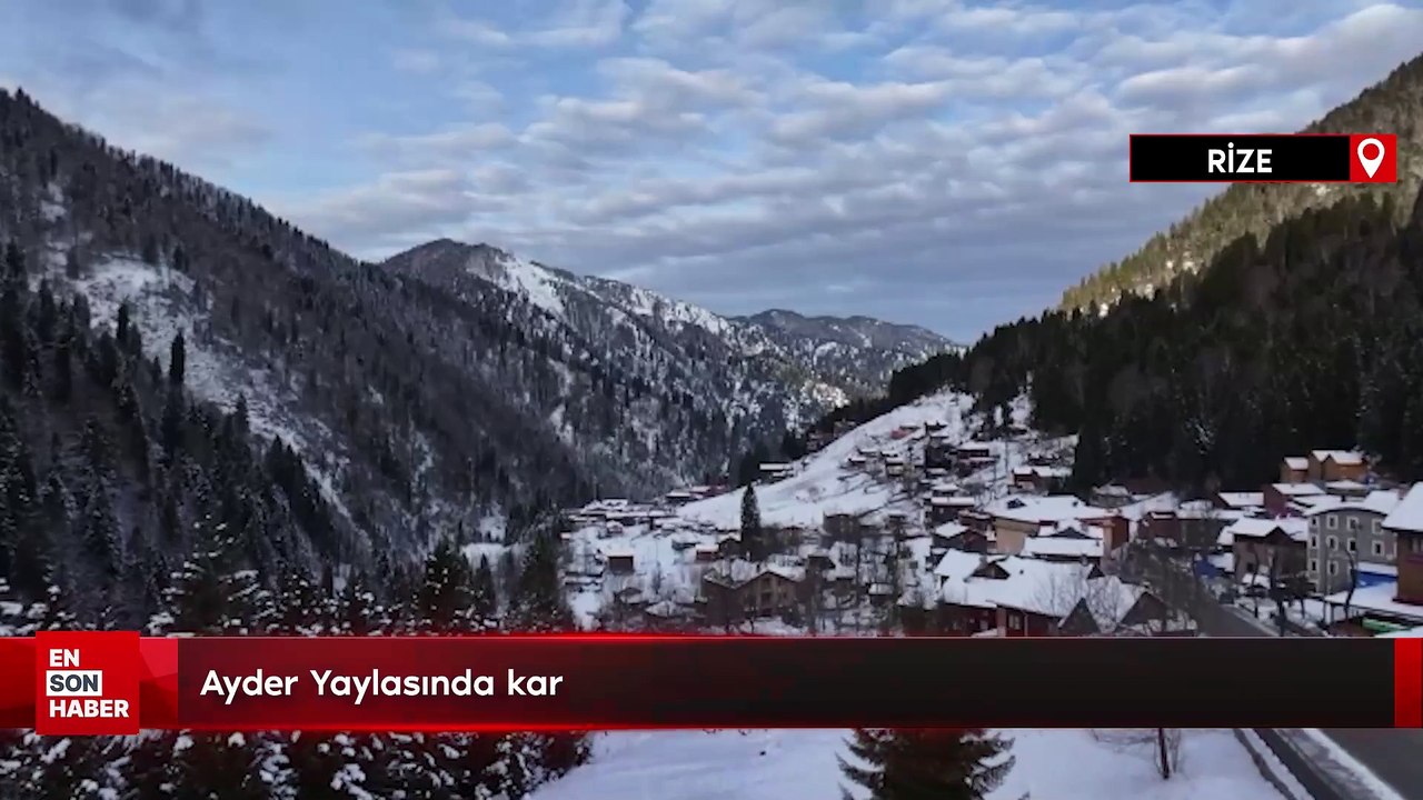 Rize Ayder Yaylasında kar